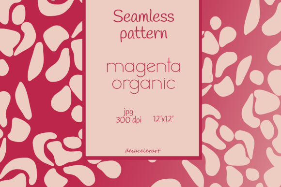 Abstract Magenta Organic Pattern – JPG