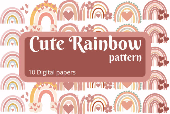 Cute Rainbow Digital Papers: Vibrant, Versatile & Ready to Spark Joy