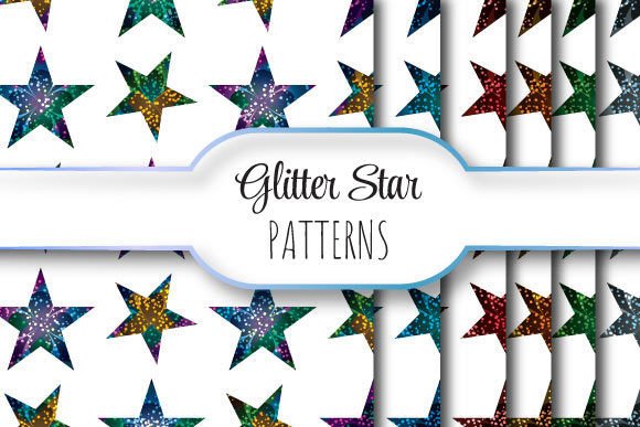 Glitter Stars: Seamless Sparkle for Creative Projects