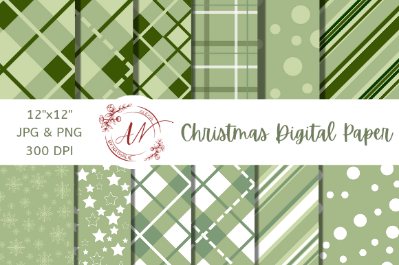 Green Seamless Pattern for Creative Projects