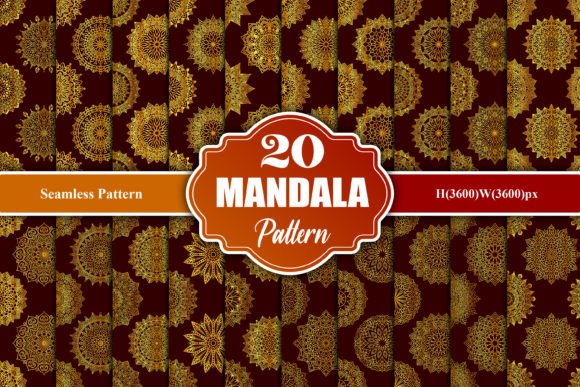 Islamic Mandala Seamless Patterns: A Versatile Digital Design Resource for Creatives