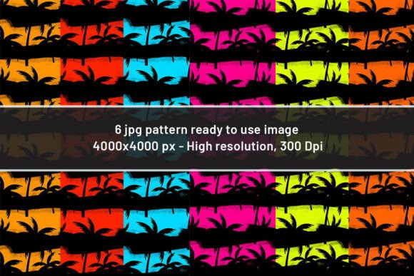 Palm Tree Repeated Pattern