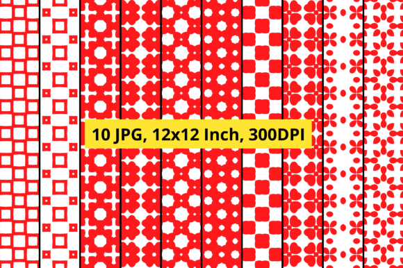 Red Geometric: Bold, Versatile & Print-Ready